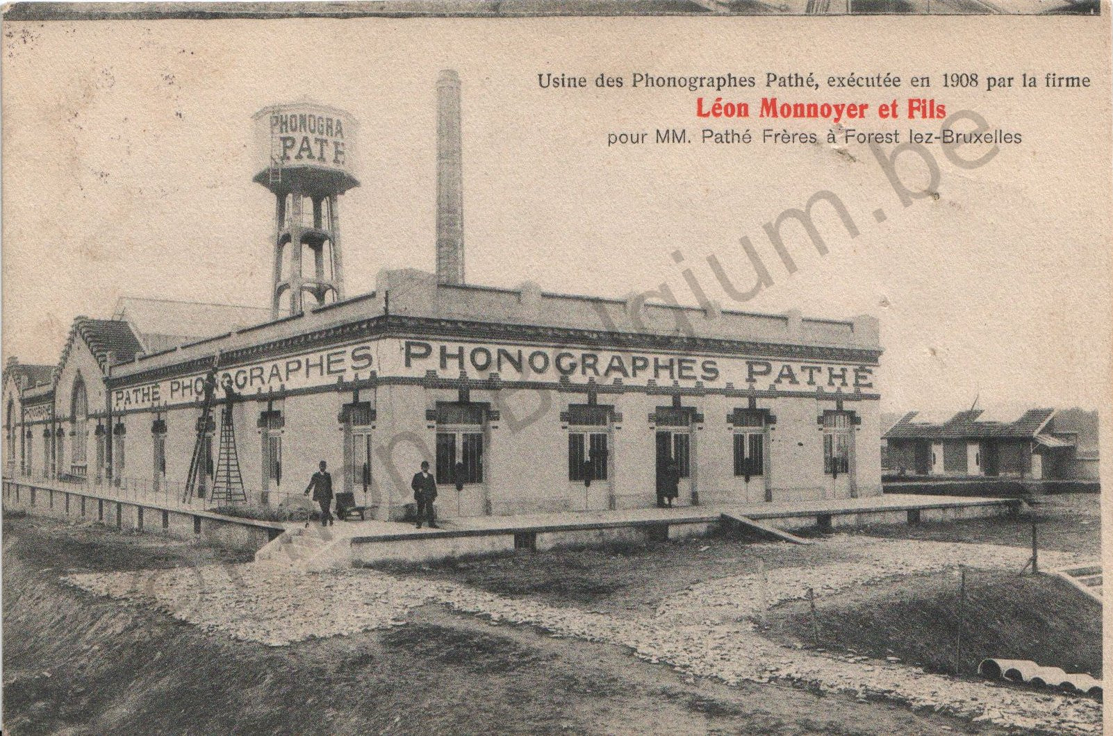 Usine des phonographes Pathé 1908 à Forest-lez-Bruxelles