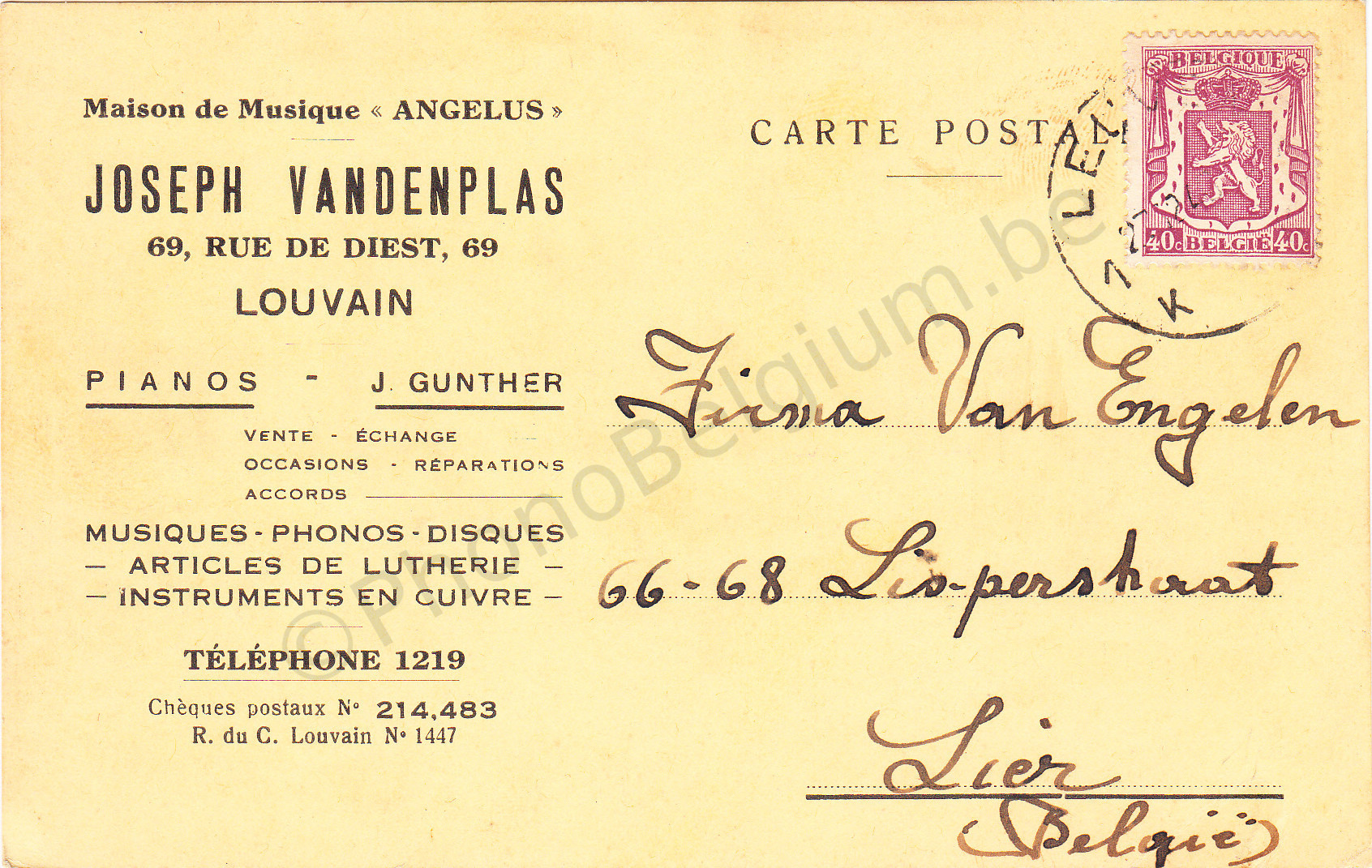 Maison de musique "Angelus" - Joseph Vandenplas